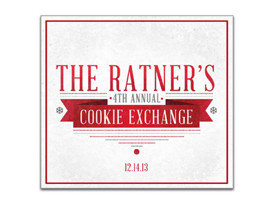 Cookie Exchange Party Logo logo typography