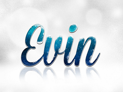 EVIN - Holiday Glitter and Snow Treatment glitter holidays snow typography