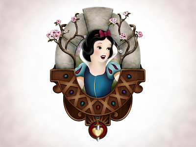 The Fairest of Them All - Completed! character art disney illustration illustrator photoshop snow white