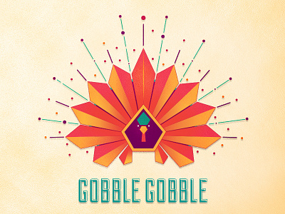 GOBBLE GOBBLE holidays illustration thanksgiving turkey