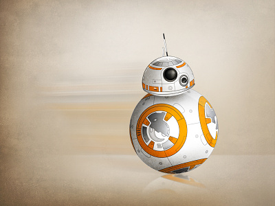 BB-8 bb 8 character disney droid illustration illustrator photoshop star wars