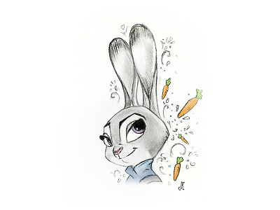 Zootopia - Judy Hopps Sketch character disney drawing rabbit sketch zootopia