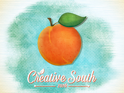 Creative South 2016 2016 creative south fruit illustration peach south texture