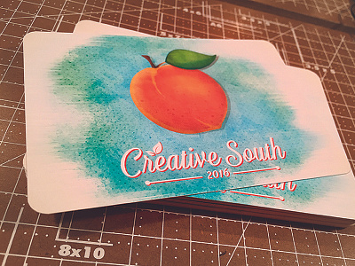 Creative South Print 2016 creative south fruit illustration peach south texture