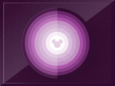 Monochromatic Mickey Graphic circle disney mickey monochromatic purple shape