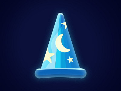 The Sorcerer's Hat disney hat mickey moon sorcerer star vector