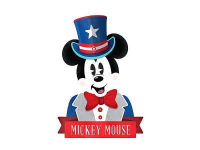 mickey 4th july clipart