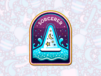 Sorcerer Badge badge disney magic patch sorcerer water
