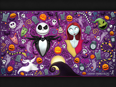 Nightmare Before Christmas Wallpaper Design