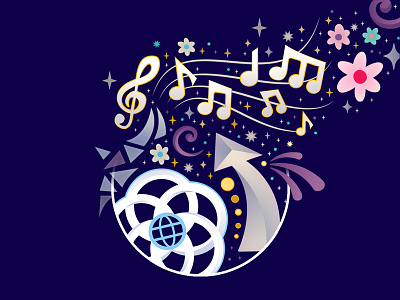 For they can make, our wildest dreams come true... design disney epcot illustrator vector