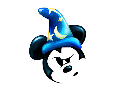 Quickie Mickey-Sorcerer Mickey! character disney disney art illustration mickey mickey mouse vector