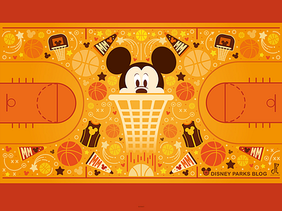 Mickey Basketball Wallpaper Design