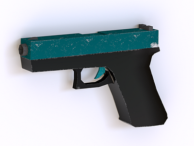 3D Simple Glock 3d 3dart art c4d cg cgi cinema4d design modeling render