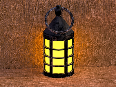 Old Oil Lamp 3D Model 3d 3dart art c4d cg cgi cinema4d design lamp lowpoly lowpoly3d lowpolyart modeling render substancepainter zbrush