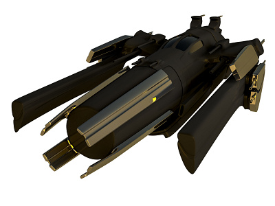 3D Spaceship Model 02