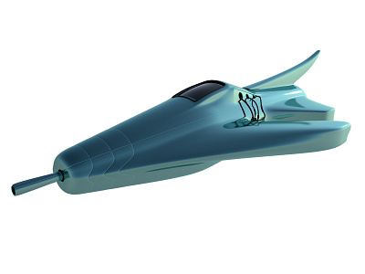 3D Spaceship Model 04