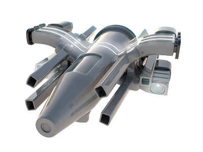 3D Spaceship Model 05