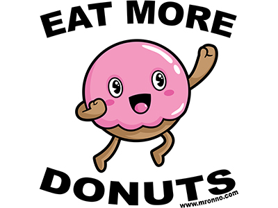 Eat More Donuts by Onno Knuvers on Dribbble