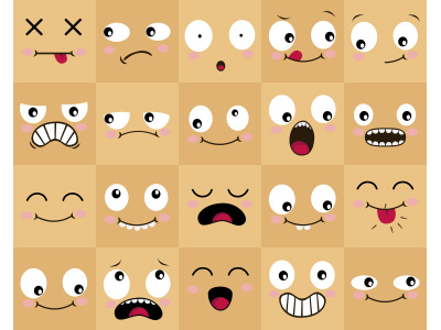 Babich Face Expression Study Vector