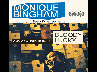 Monique Bingham Single: "Bloody Lucky" blue note monique bingham record cover