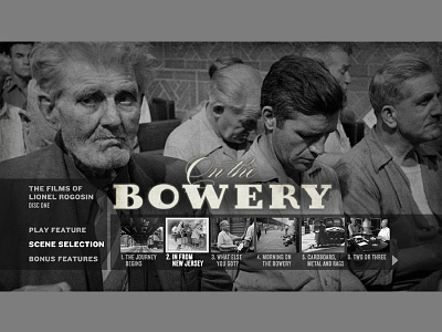 Bowery bd buttons dvd menu design milestone films motion design nypd user interface user interface design