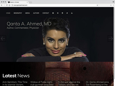 Qanta Ahmed website