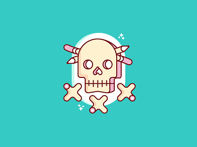 "D&D" badge brand icon pink skull xxx