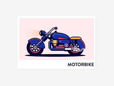 Motorbike V1 bike icon motor motorbike outline