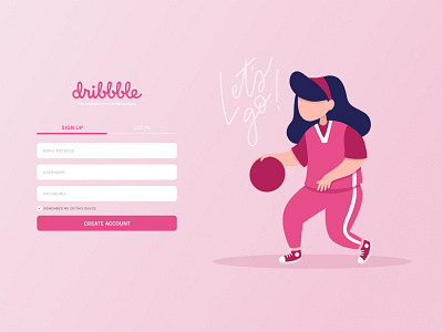 Hello Dribbble! dailyui design first shot firstshot illustration sign up sign up form ui ux