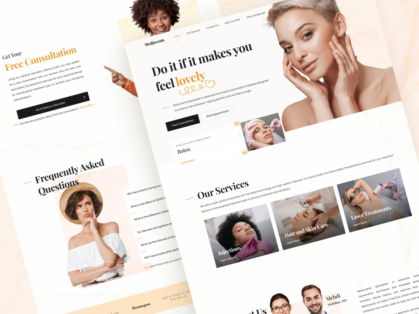 Beauty Clinic Website by Ehsan Rabipour on Dribbble