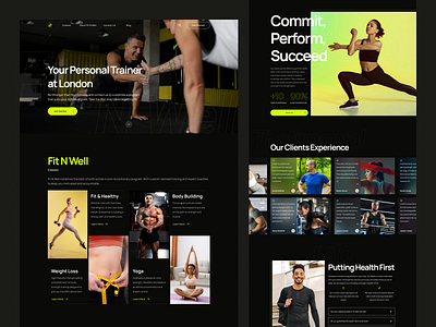 Personal Trainer Landing Page - Fit N Well