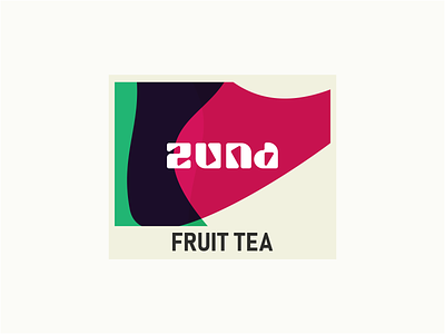 Zuna - Fruit Tea abstract abstraction blob brand brand design brand identity branding drink fruit fruit tea fruittea logo tea