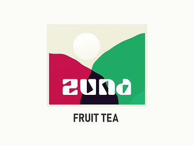 Zuna - Fruit Tea abstract abstraction brand design brand identity branding briefbox drink fruit fruit tea fruittea hills hot drink identity design logo logo design tea