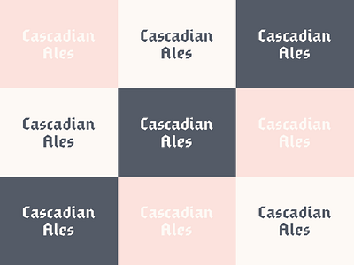 Cascadian Ales - Logotype
