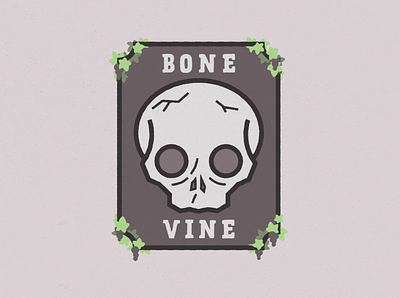 Bone Vine - Logo alchohol alchohol branding bone branding grapevine illustration label labels logo logo design packaging label skull skull logo vine wine wine label winery