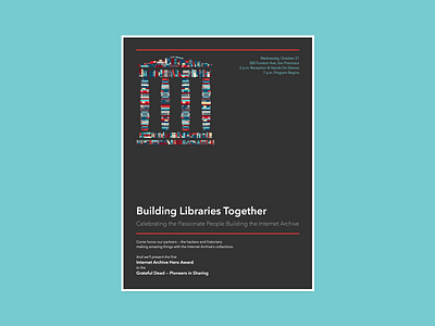 Building Libraries Together archive book temple books conference event internet archive library poster