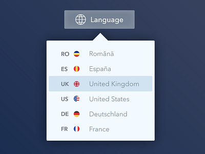 Language Dropdown Menu dropdown menu icon international ui
