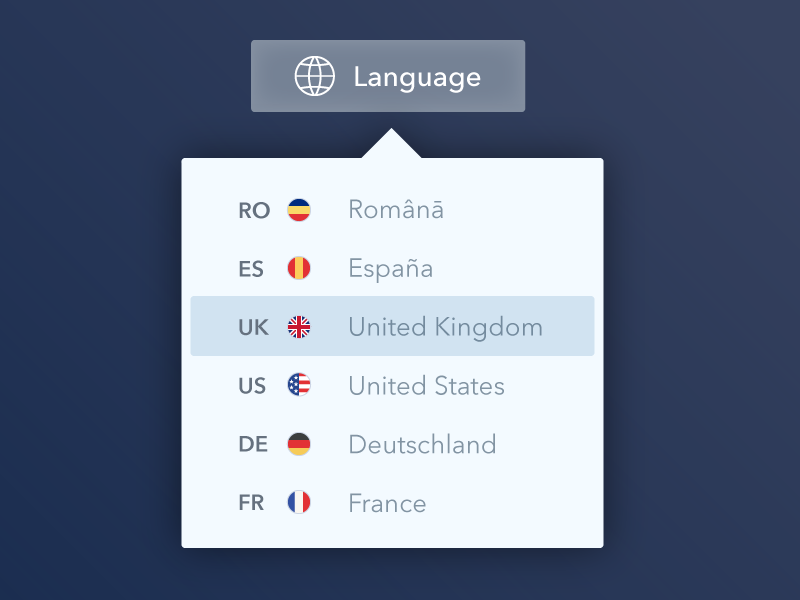 Language button. Дропдаун меню. Language Dropdown. Dropdown menu Design. Switch language UI.