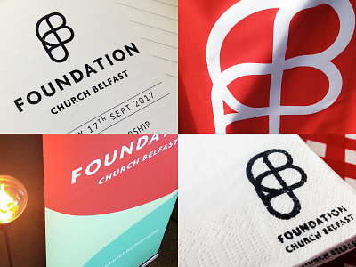 Foundation Church Belfast belfast branding church f fcb foundation identity logo