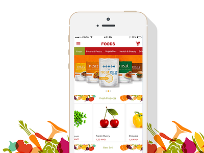 Grocery APP application grocery ios mobile ui ux