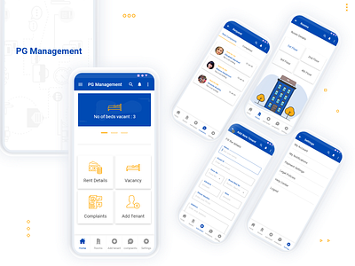 PG Management App UI/UX Design