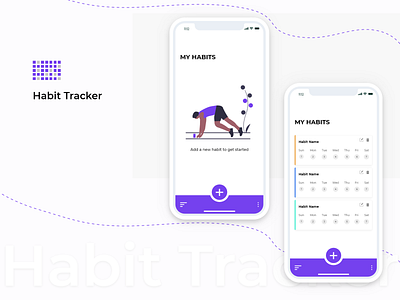 Habit Tracker App (UI / UX Design) dailyhabit habittracker habittrackerapp ios mobileapp mobileappdesign mobileapplication tracker tracker app uidesign uidesigner uiux uiuxdesign