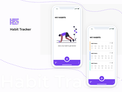 Habit Tracker App (UI / UX Design)