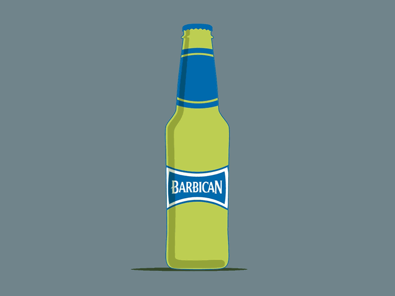 barbican barbican bottle drink spin