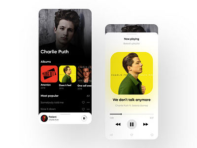 Music App UI app design ui ux