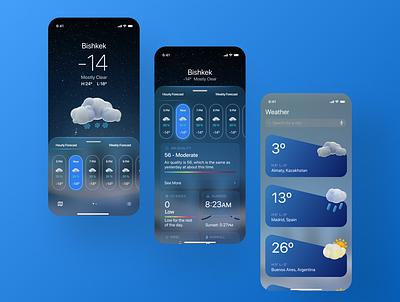 Weather App UI almaty bishkek buenosaires design madrid ui ui concept ux weather weather ui