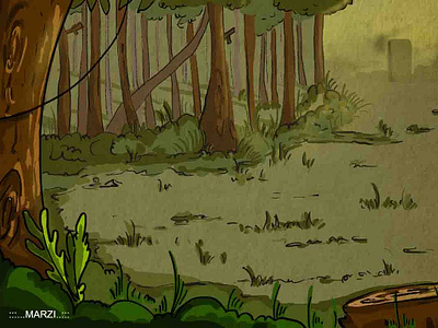 jungle animation animation 2d background design game illustraion illustration illustrator