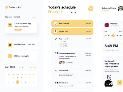 Freelancer dashboard