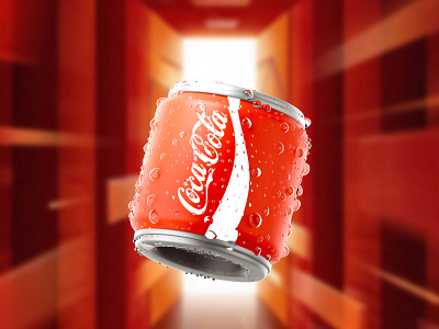 coca cola can drink with water drops 3d illustration can coca cola cute drinks icon