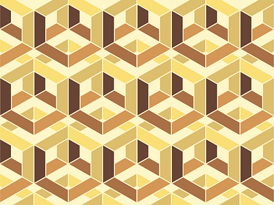 Gold Standard geometric illustration pattern print work